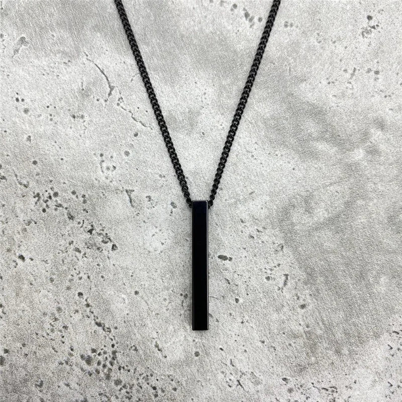 Classic Rectangle Cuban Chain Necklace