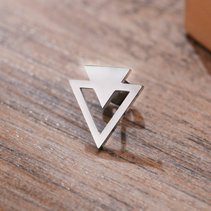 Double Triangle Arrow Stud Earrings