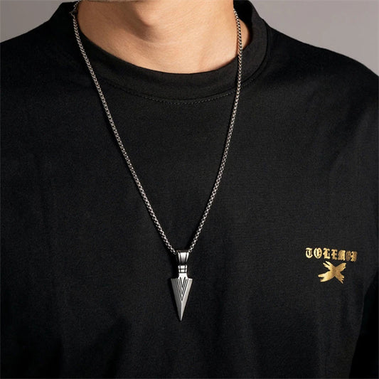 Hip Hop Triangle Spearhead Arrow Chain